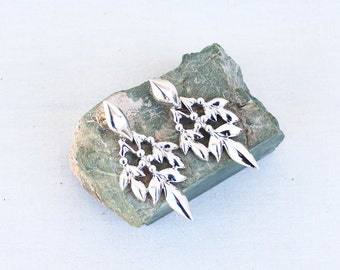 Elegant Sterling Silver Spike Earrings