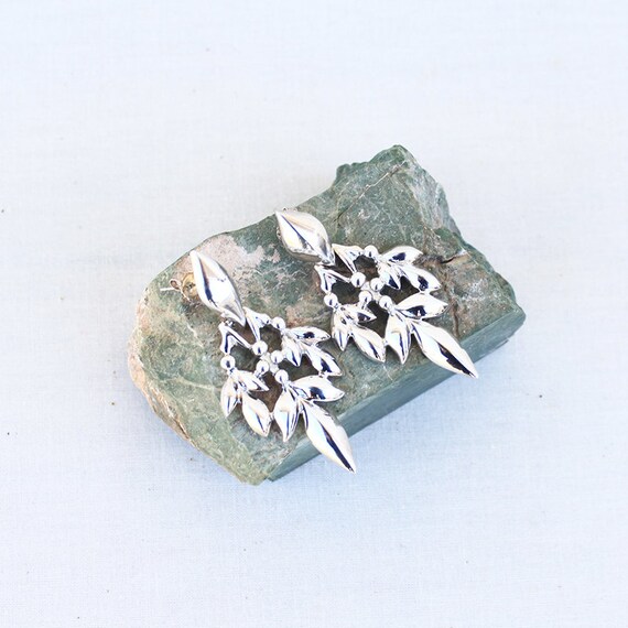 Elegant Sterling Silver Spike Earrings