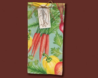 Tea Towel | Vegetable Tea Towel | Garden Tea Towel | Dish Towel | Hostess Gift | Vegetable Towel | Dish Towel