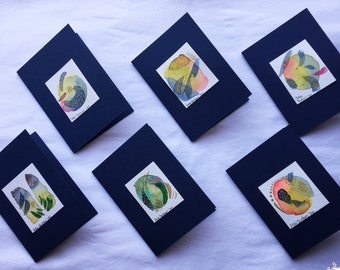 Hand Painted Abstract Watercolor Notecards - Set of 6