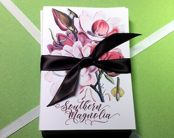 Botanical Note Cards | Botanical Illustration | Southern Magnolia
