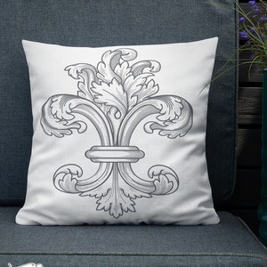 Fleur de Lys Premium Pillow • Sofa Pillow