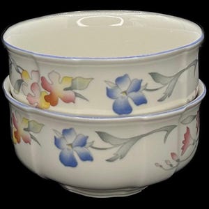 Villeroy & Boch Riviera Soup Cereal Bowl with Center Design Set of 2