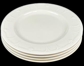 Lenox Casual Elegance Salad Plate Cream USA - Set of 4