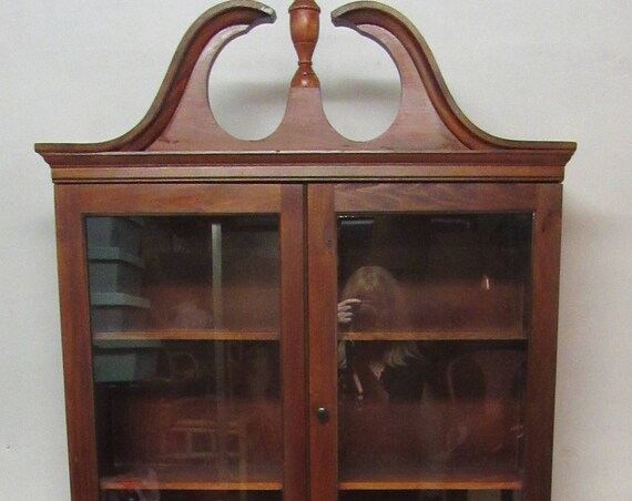 Secretary Bookcase Desk ribbon mahogany