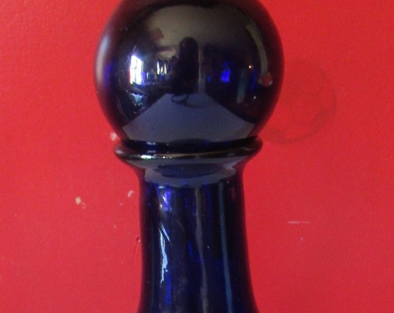 Cobalt Blue Decanter