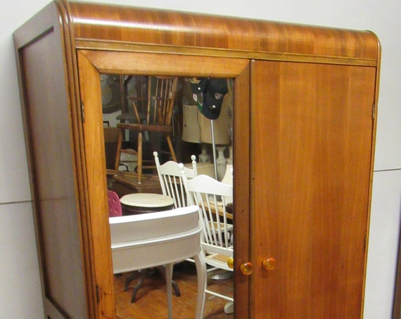 Art Deco Waterfall Armoire or closet