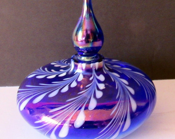 Perfume Bottle Cobalt Blue