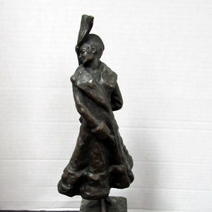 Bronze by Guttner &quot;Woman in Winter Coat&quot;