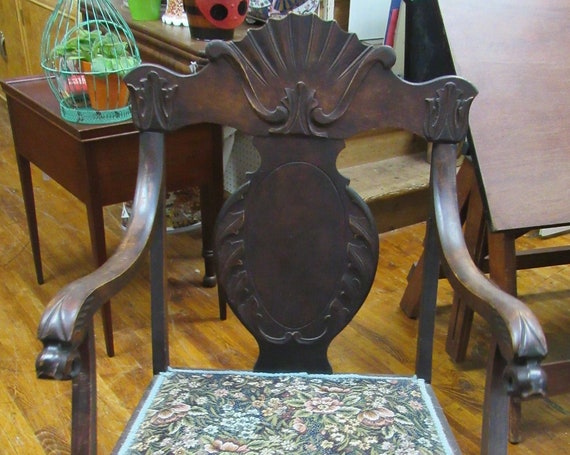 Antique Rocking Chair with carved detail