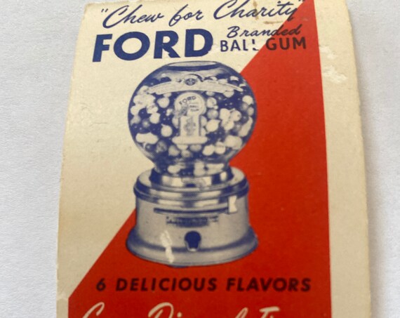 Ford gum disposal tissues