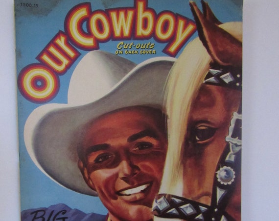 Our Cowboy Color Book with cut-outs unused