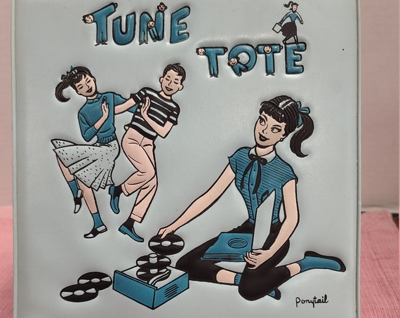 Tune Tote 45 record case with records