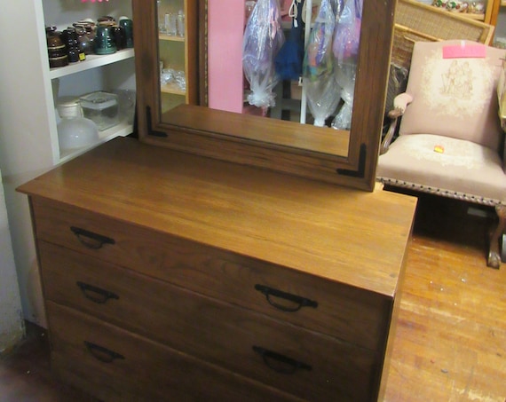 Brandt Ranch Oak Dresser with Mirror