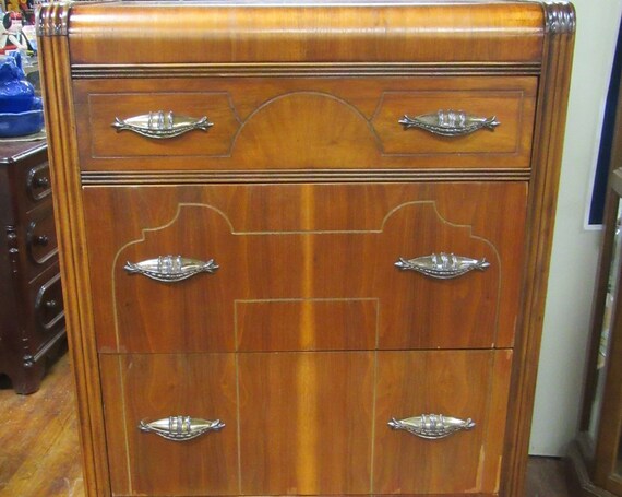 Art Deco Waterfall Dresser
