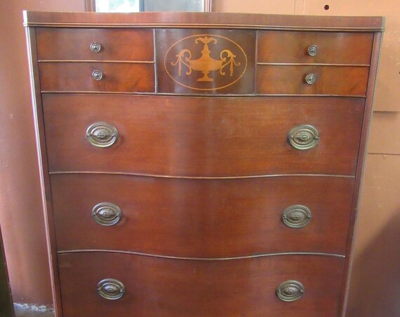 Mahogany Highboy Dresser