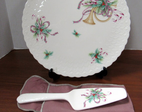 Mikasa Christmas serving platter and cake server
