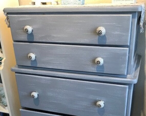 Vintage Gray Dresser