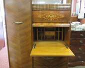 Art Deco Waterfall Chiffarobe with drop front desk