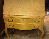 Birdseye Maple Drop Front Desk