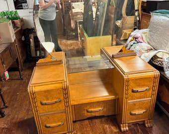 Art Deco Waterfall Vanity and bench