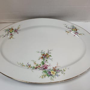 Oval Floral Platter