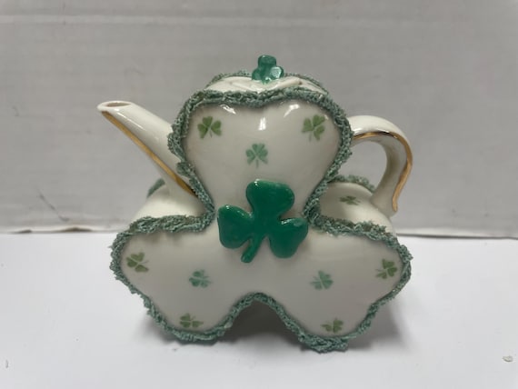 Irish Dresden Mini Teapot