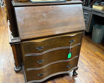 Mahogany drop front desk