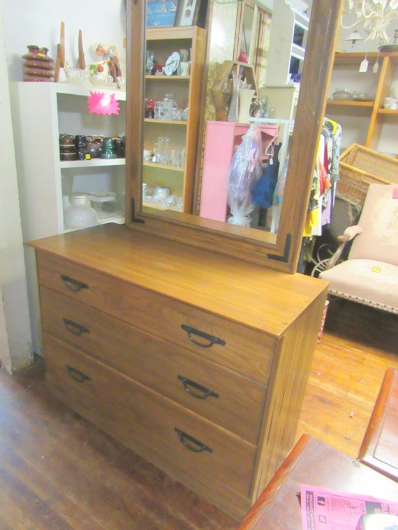 Brandt Ranch Oak Dresser with Mirror