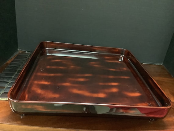 Japan Lacquer Footed Tray