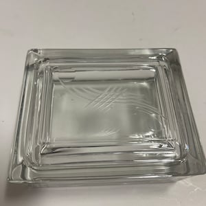 Scatola di sigarette in vetro