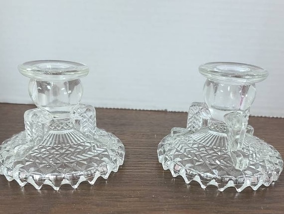 Glass candle holders