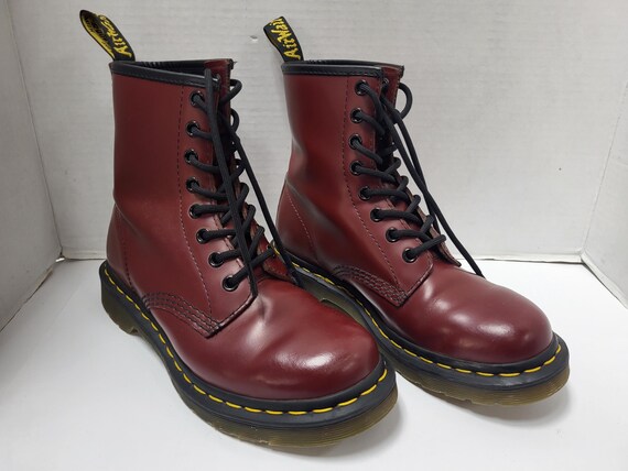 Red Doc Martins Size 6