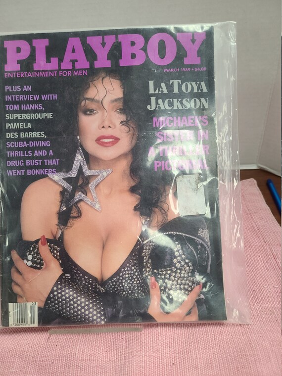 Playboy magazine 1989 cover La Toya Jackson