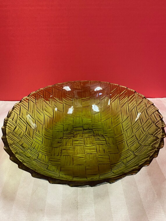 Green Glass Bowl