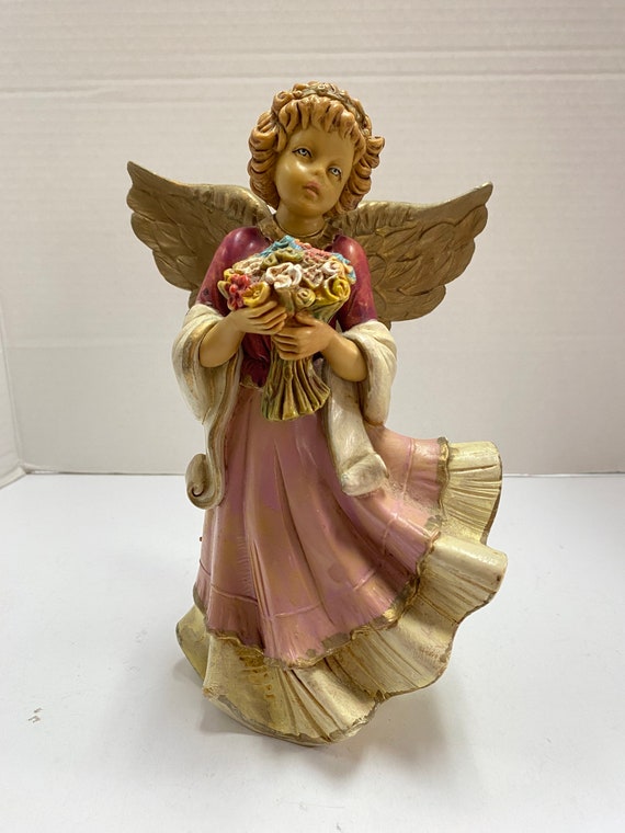 Italian Hand Painted Angel Figurine