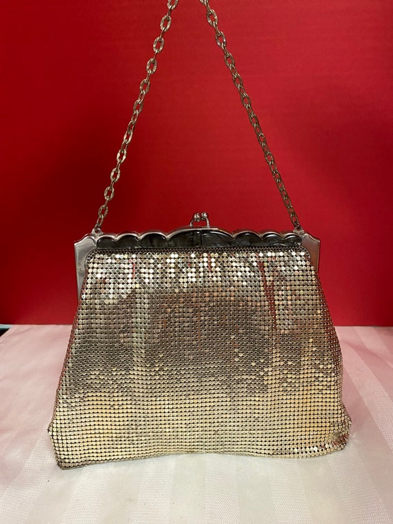 Silver Mesh Whiting and Davis evening bag