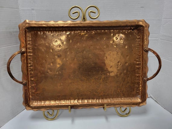 Hand Wrought Copper Barware Tray