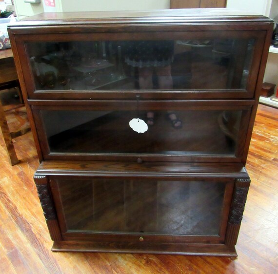 Oak barrister bookcase