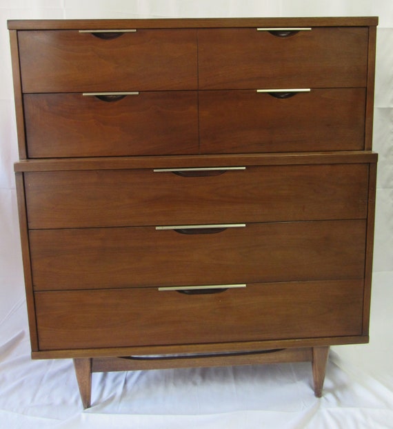 Mid Century Modern Highboy Dresser by Kent Coffey