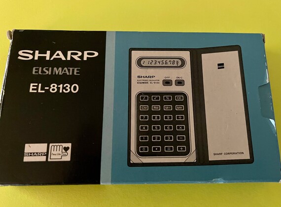 Sharp calculator with box