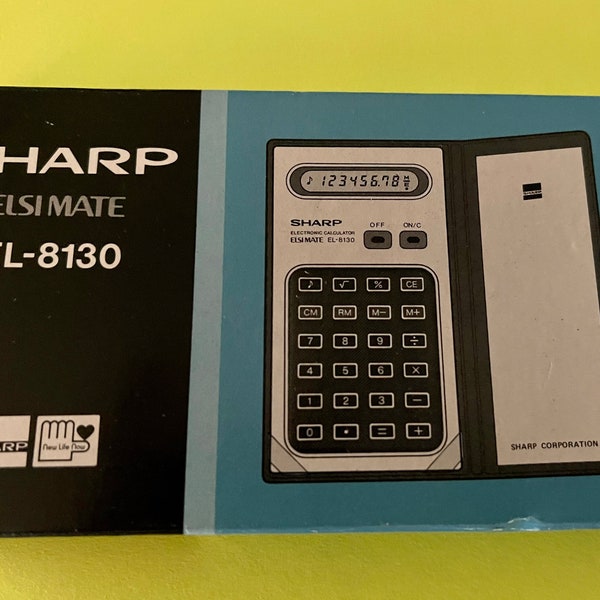 Sharp calculator with box