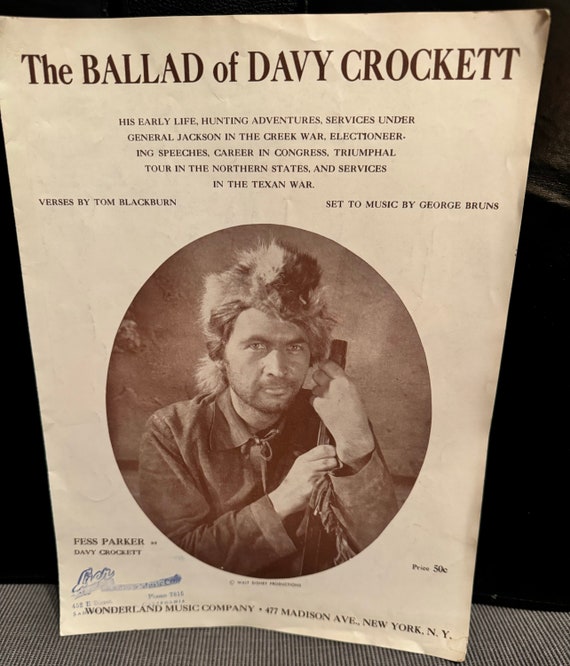 Davy Crockett sheet music