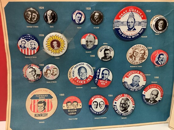 Kleenex Presidential button collection - image 7