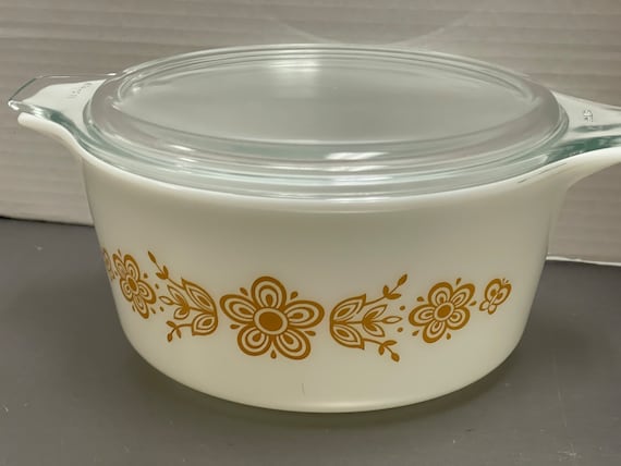 Pyrex Golden Butterfly #474