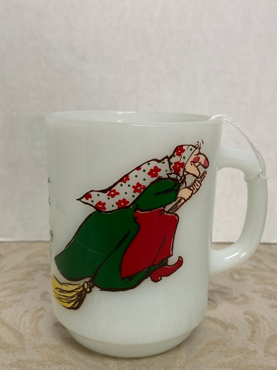 Norwegian Kitchen Witch Anchor Hocking Fire King Mug