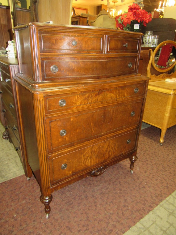 Vintage Mahogany Tall Dresser