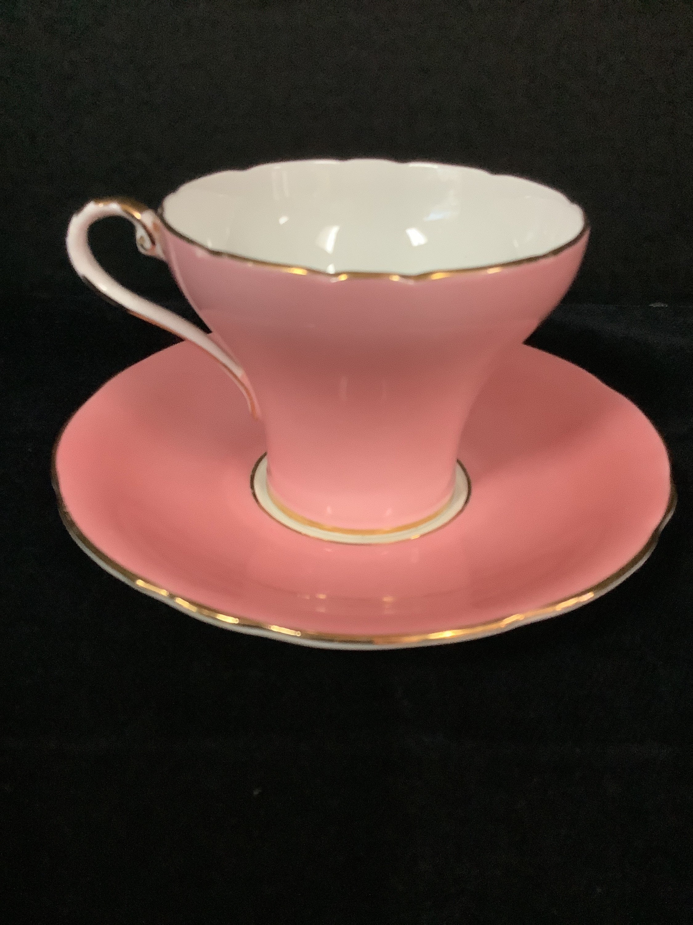 Aynsley Pink Tea Cup and Saucer
