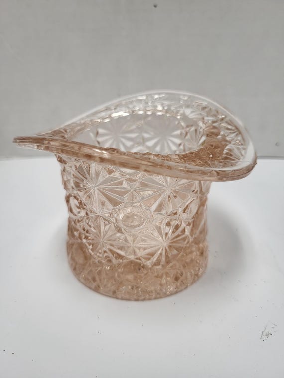Pink Glass Fenton Top Hat