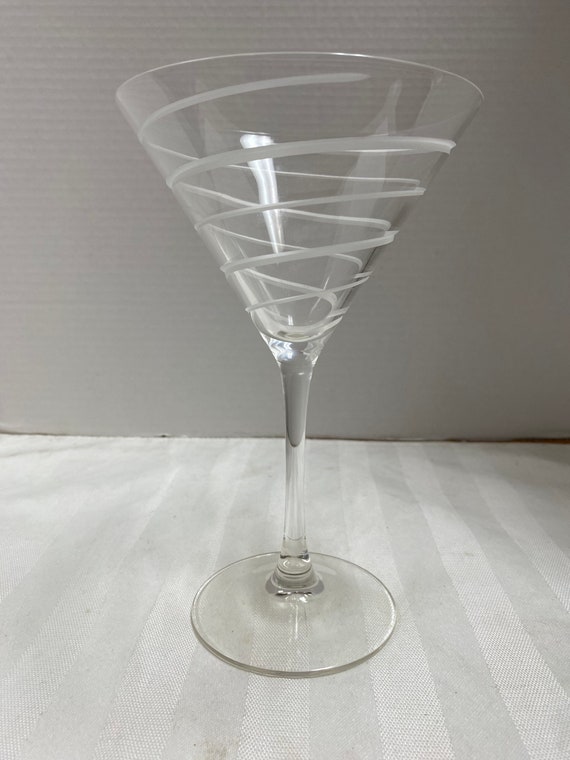 Swirl Martini Glass